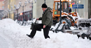 Снегопад в Москве