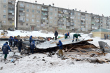 С жилого дома в Красноярском крае ветром сорвало крышу