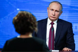 Большая пресс-конференция Владимира Путина. Онлайн